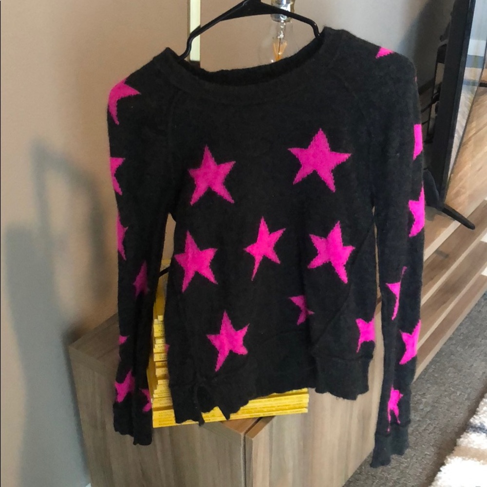 AQUA Cashmere Star Sweater